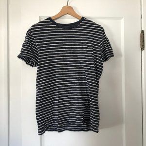 JCrew blue striped tshirt